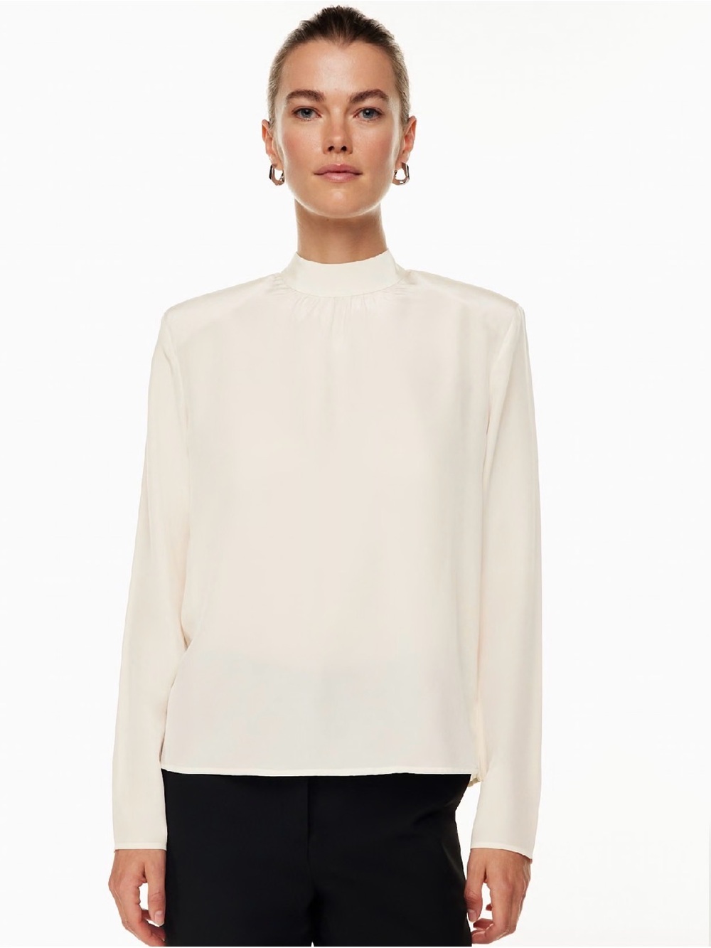 Aritzia NWT Hollowell Silk Blouse Size XL